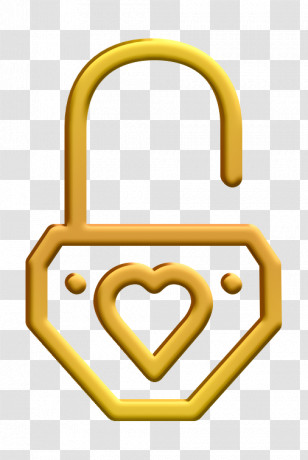 Lock Icon Love Icon Padlock Icon Transparent PNG