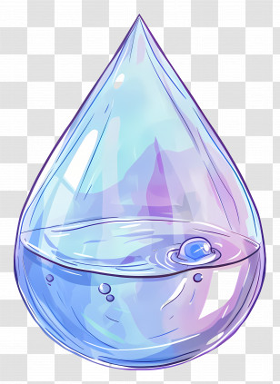 Water Drop - Illustration Of Water Droplet Transparent PNG