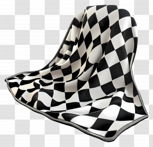 Checkered Blanket - Checkered Cloth Pattern Transparent PNG
