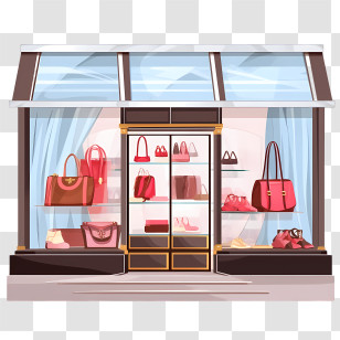 Handbag Store
 - Boutique Store Display Illustration Transparent PNG