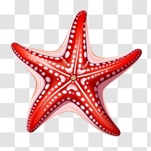 Starfish - Red Starfish Marine Illustration Transparent PNG