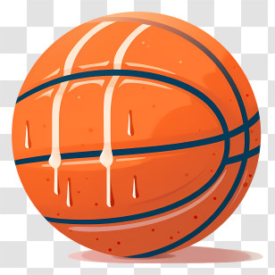 Basketball - Orange Basketball Illustration Transparent PNG