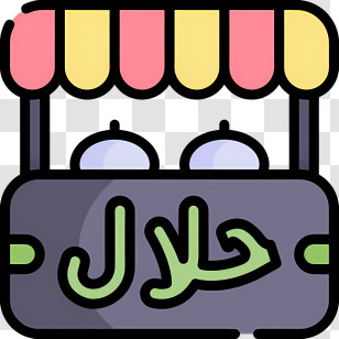 Halal Logo - Food Stall With Sign Transparent PNG