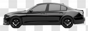 Sedan Side View - Black Sedan Car Transparent PNG