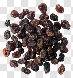 Raisin Day - Pile Of Dried Raisins For Snack Or Baking Transparent PNG