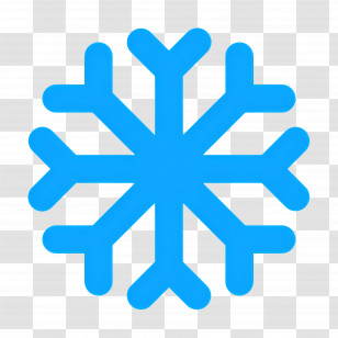 Snowflake - Blue Snowflake Winter Icon Transparent PNG