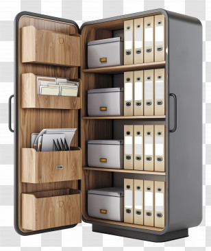 Office Cupboard - Wooden File Cabinet For Office Transparent PNG