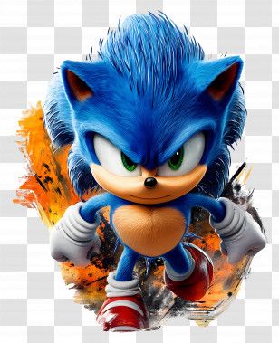 Sonic The Hedgehog - Blue Hedgehog Character Transparent PNG