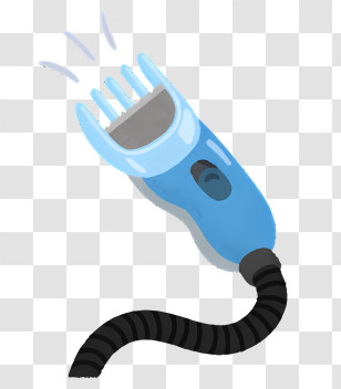 Icon - Blue Hair Clipper With Cord Transparent PNG