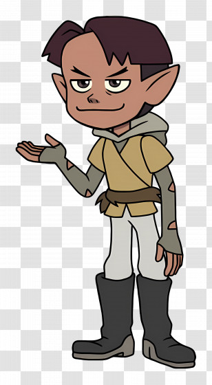 Matt Tholomule - Cartoon Elf Character With Adventurous Look Transparent PNG