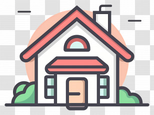House Logo - Small Cartoon House Transparent PNG