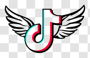 Tiktok Logo - Winged Logo Design Transparent PNG