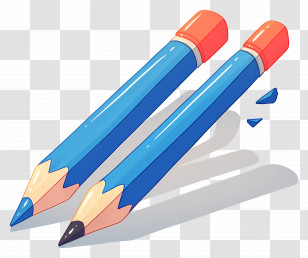 Blue Pencils - Blue Pencils For Drawing Transparent PNG