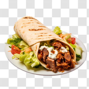 National Shawarma Day - Delicious Shawarma Wrap Transparent PNG