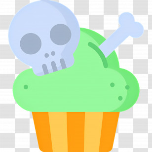 Halloween Food - Spooky Halloween Cupcake Transparent PNG