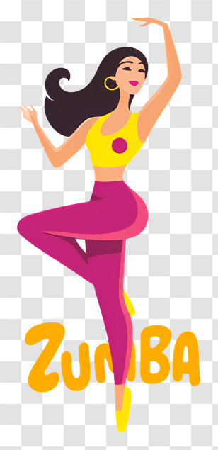 Zumba Logo - Zumba Dancer Illustration Transparent PNG