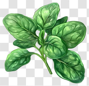 Spinach - Fresh Spinach Leaves Illustration Transparent PNG