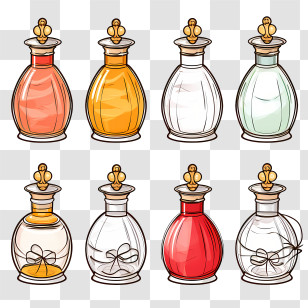 Perfume Bottle - Elegant Perfume Bottles Illustration Transparent PNG
