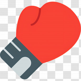 Boxing Punch - Red Boxing Glove Illustration Transparent PNG