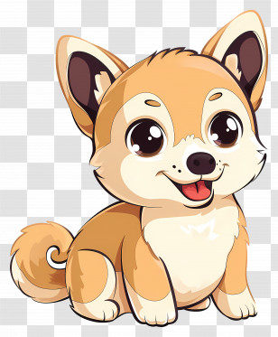 Cute Dog - Adorable Cartoon Dog Illustration Transparent PNG
