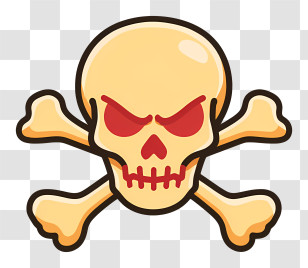 Skull And Crossbones Emoji - Skull And Crossbones Symbol Transparent PNG