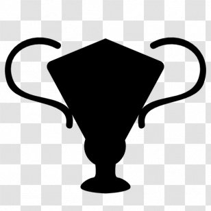 Trophy Clip Art - Black And White Transparent PNG