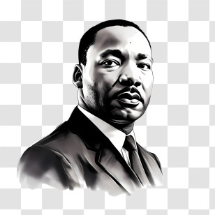 Portrait - Black And White Portrait Drawing Transparent PNG