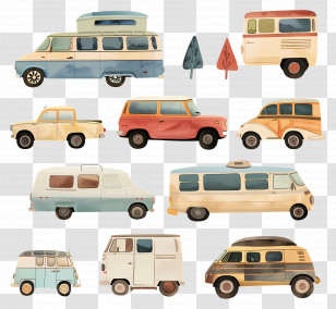 Car - Vintage Vehicles Collection Transparent PNG