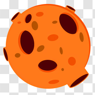 Icon - Orange Cartoon Planet Illustration Transparent PNG