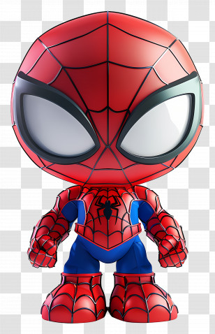 Spiderman - Superhero Figurine Illustration Transparent PNG
