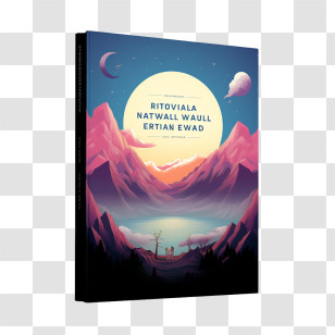 Book Cover Template - Fantasy Book Cover Design Transparent PNG