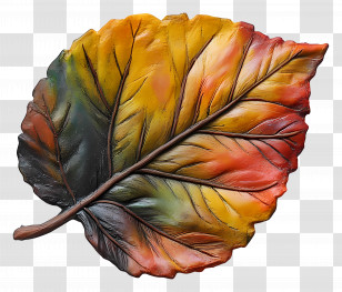 Autumn Leaf - Colorful Autumn Leaf Illustration Transparent PNG