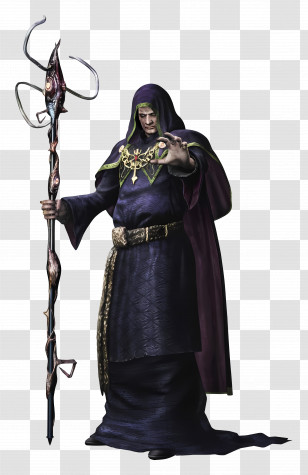 Resident Evil - Dark Sorcerer With Arcane Staff Transparent PNG