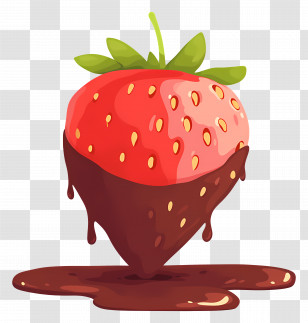 Chocolate Dipped Strawberries - Chocolate Covered Strawberry Transparent PNG