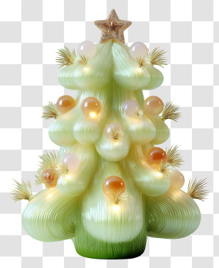 Christmas Tree Cute - Whimsical Christmas Tree Ornament Transparent PNG