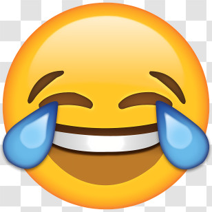 Emoji - Laughing Face Emoji With Tears Of Joy Transparent PNG