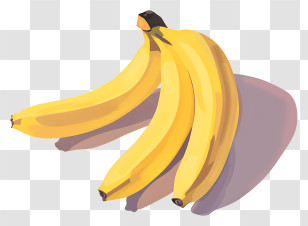 Bananas - Yellow Bananas In A Bunch Transparent PNG