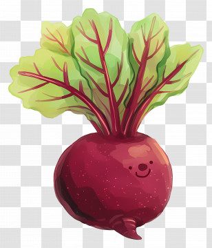 Beet - Smiling Cartoon Beetroot Transparent PNG
