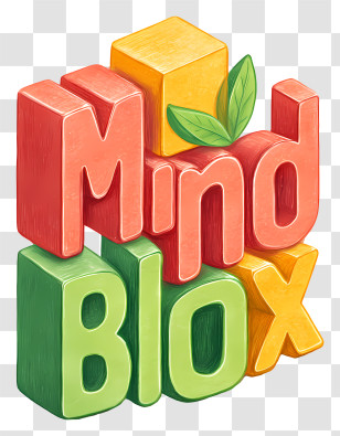 Mind Blox - Mind Blox Colorful Block Logo Transparent PNG