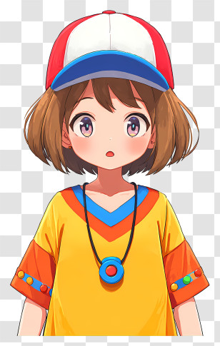Oozora Subaru - Anime Girl Wearing Cap Transparent PNG