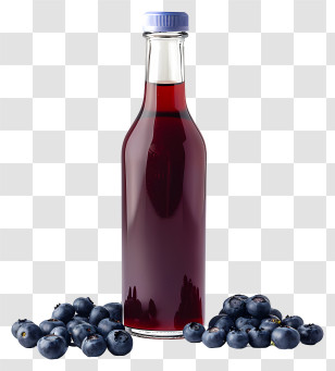 Food Drinks - Blueberry Juice With Fresh Fruit Transparent PNG