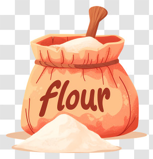 Flour Sack - Bag Of Flour For Baking Illustration Transparent PNG
