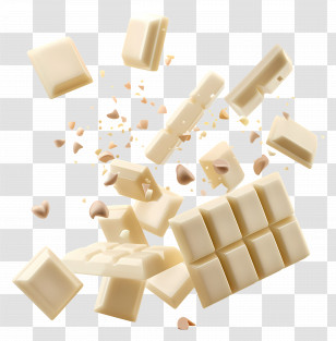 White Chocolate - White Chocolate Chunks Transparent PNG