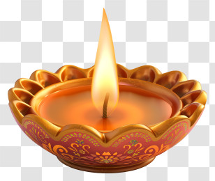 Lit Oil Lamp - Lit Oil Lamp Transparent PNG