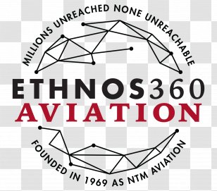 Ethnos360 Aviation New Tribes Mission Airplane Missionary Christian - Black And White Transparent PNG