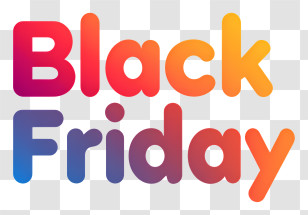 Black Friday - Black Friday Colorful Text Transparent PNG