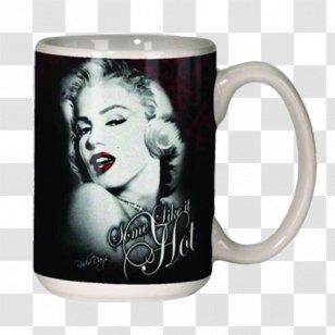 Marilyn Monroe Coffee Cup Some Like It Hot Mug Transparent PNG