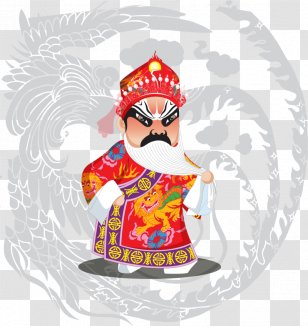 Vector Graphics Peking Opera Cartoon Design - Fictional Character - Tradition Transparent PNG