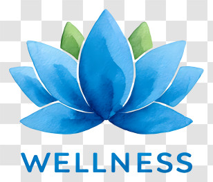 Wellness Logo - Blue Lotus Wellness Logo Transparent PNG