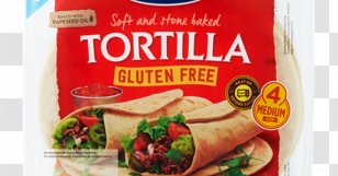 Tex-Mex Burrito Wrap Gluten Corn Tortilla - Vegetarian Food - Wheat Transparent PNG